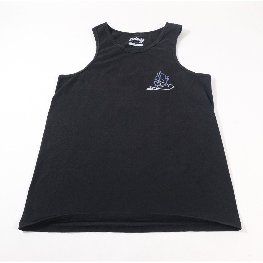 No Hours Tank Top Mens M Black Unwind Your Mind Mushroom Snake Graphic